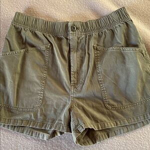 Madewell Olive Green Women's Casual Shorts